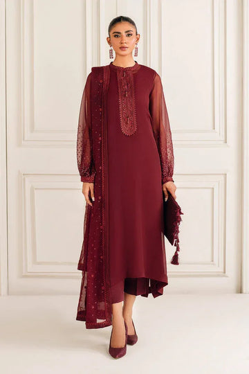 Baroque | Luxury Pret 25 | EMBROIDERED CHIFFON PR-1136 - Rang-e-Khaas