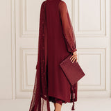 Baroque | Luxury Pret 25 | EMBROIDERED CHIFFON PR-1136