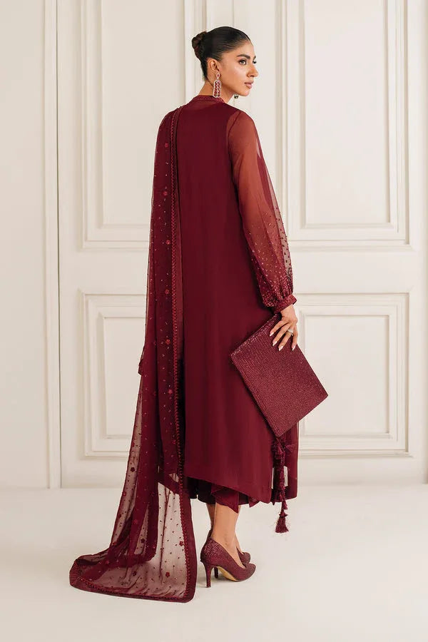 Baroque | Luxury Pret 25 | EMBROIDERED CHIFFON PR-1136 - Rang-e-Khaas