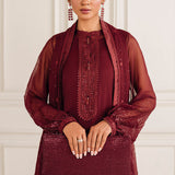 Baroque | Luxury Pret 25 | EMBROIDERED CHIFFON PR-1136