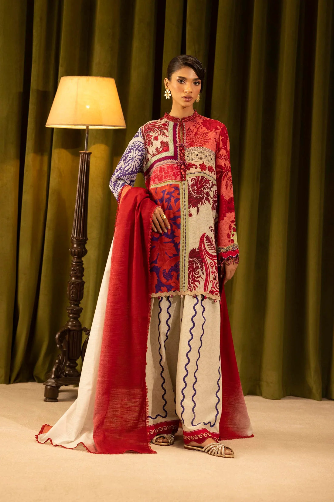 Sana Safinaz | Muzlin Winter 25 | 018A - Rang-e-Khaas