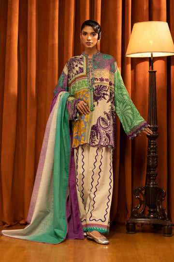 Sana Safinaz | Muzlin Winter 25 | 018B - Rang-e-Khaas