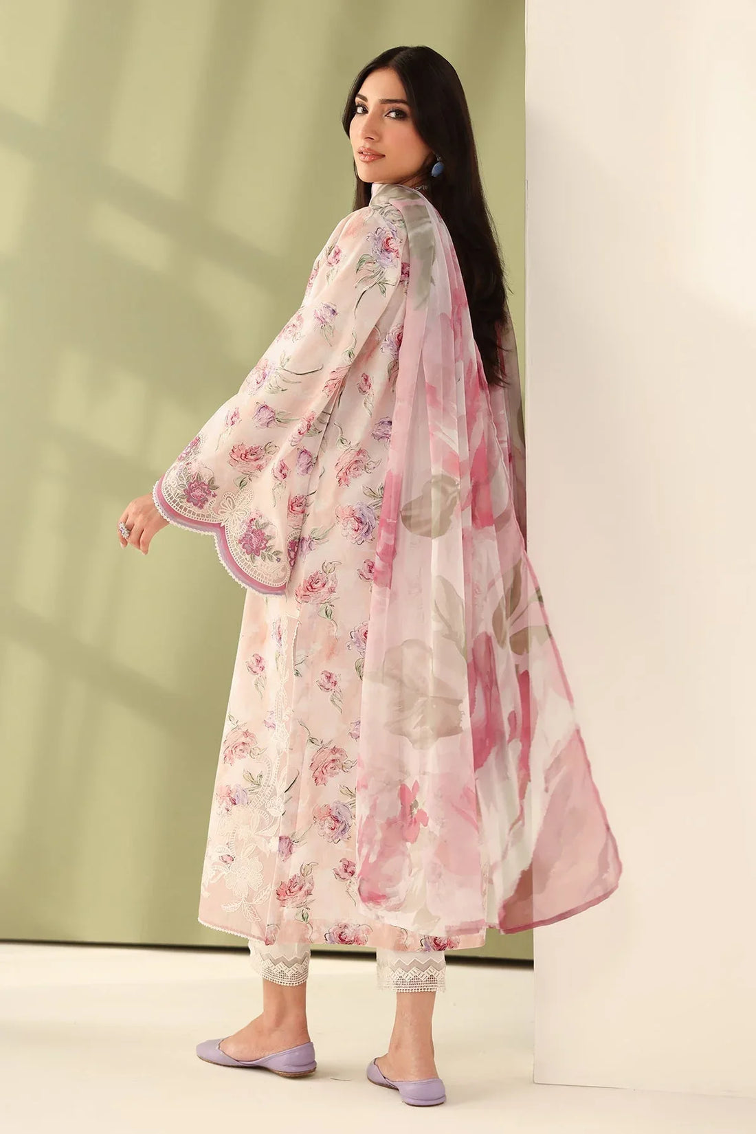 Baroque | Eid Printique | EMBROIDERED PRINTED LAWN UF-4177 - Rang-e-Khaas