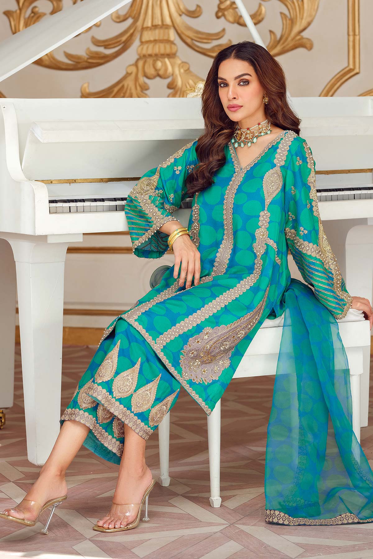 Charizma | Statement Dresses | STM23-12 - Rang-e-Khaas