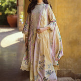 Elaf Premium Print Chikankari Lawn Unstitched 3Pc Suit ECT-04A TWINKLE