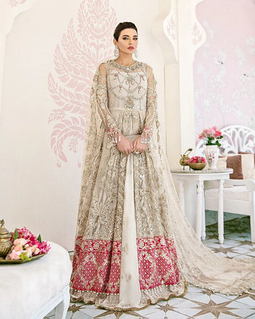 Gulaal | Wedding Formals | Jeune Embroidered Net 3-Piece Suit WS-02 - Rang-e-Khaas