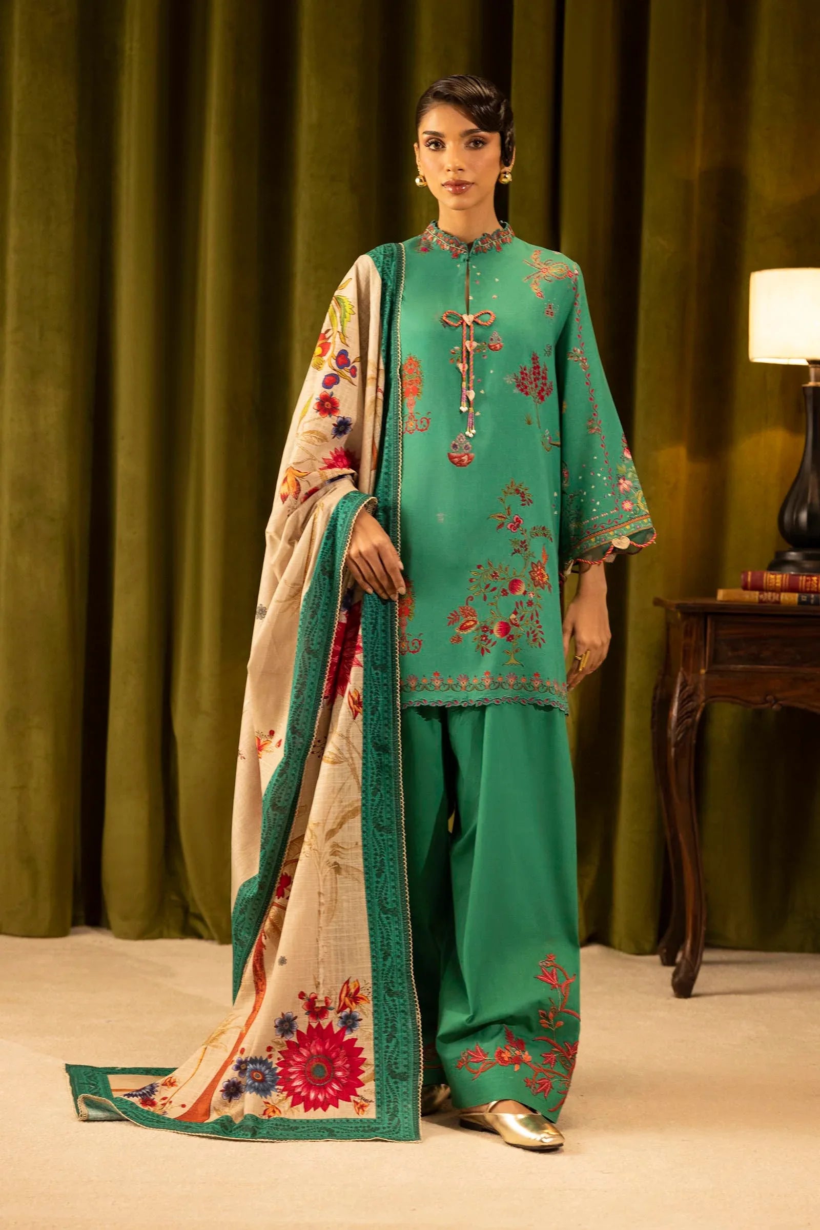 Sana Safinaz | Muzlin Winter 25 | 019B - Rang-e-Khaas