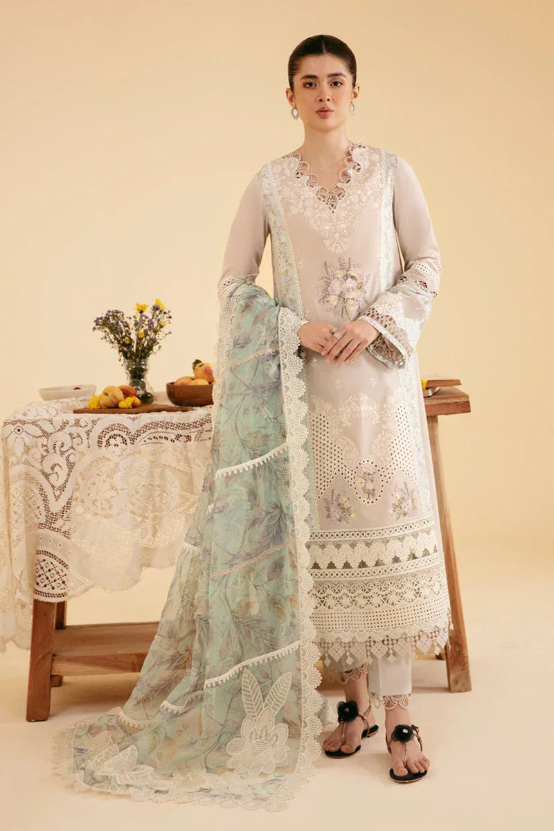 Qalamkar | Qlinekari Luxury Lawn | SQ-13 AYSEL - Rang-e-Khaas