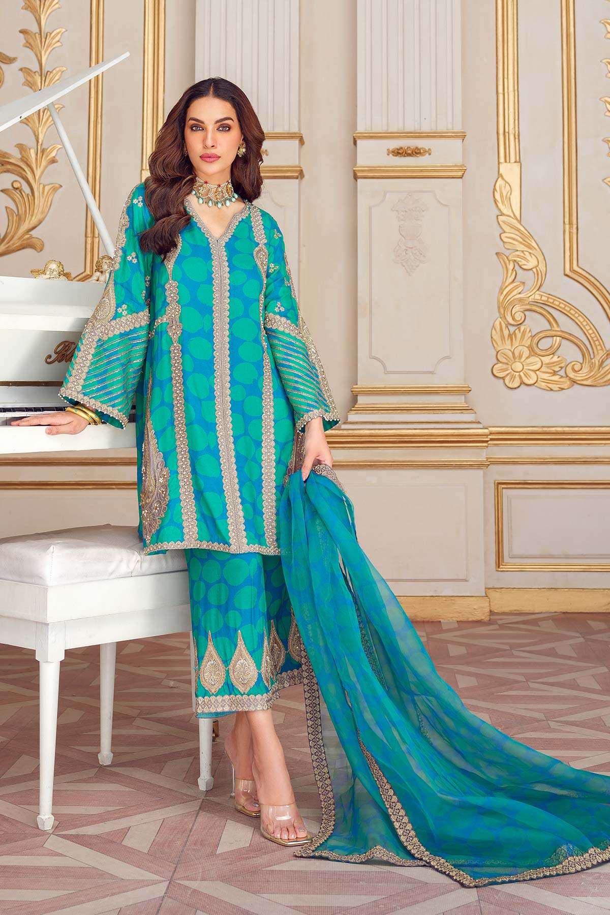 Charizma | Statement Dresses | STM23-12 - Rang-e-Khaas