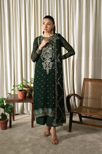 Neeshay | Ready to Wear Chiffon | RTW-CHFN-04 Green - Rang-e-Khaas