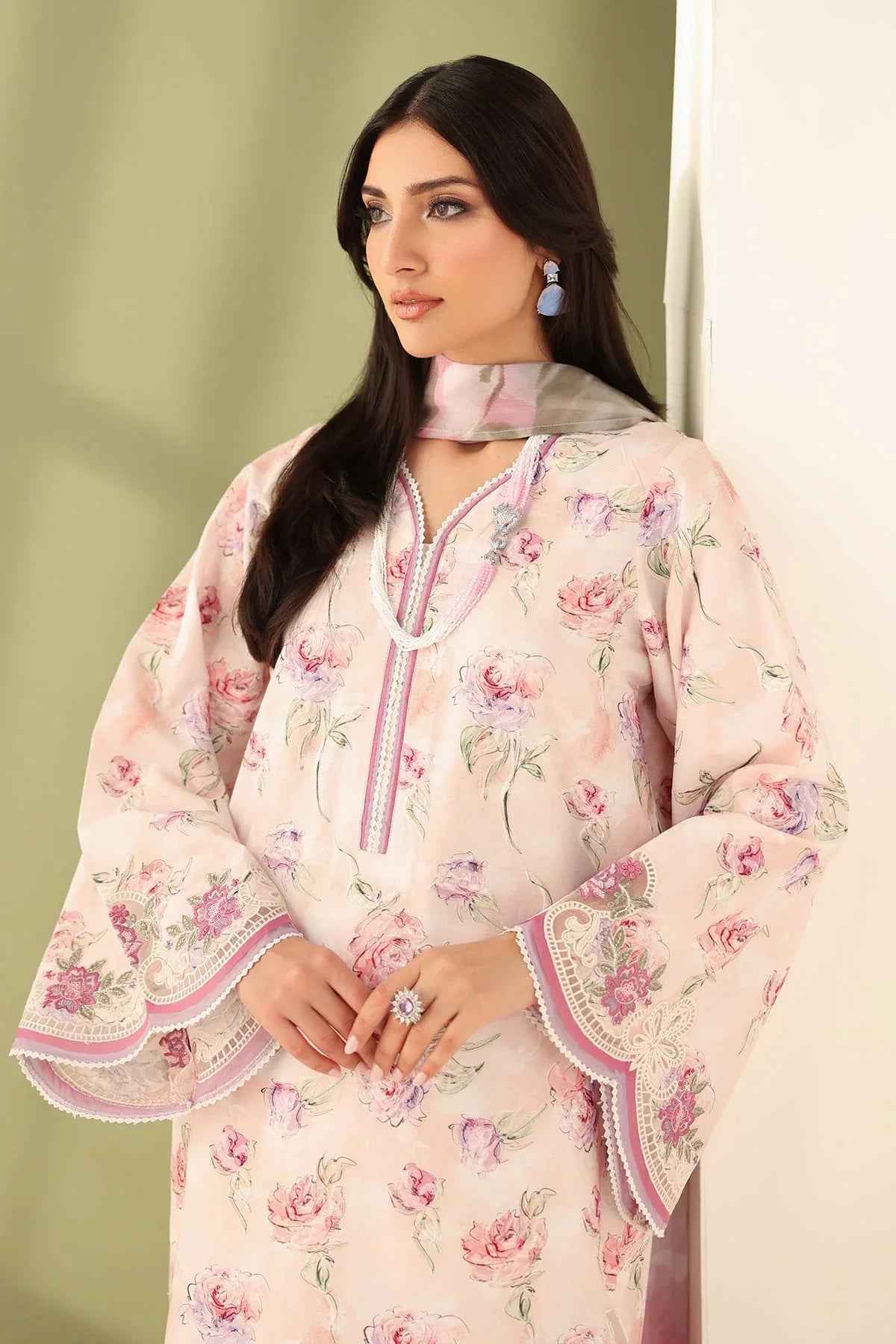 Baroque | Eid Printique | EMBROIDERED PRINTED LAWN UF-4177 - Rang-e-Khaas