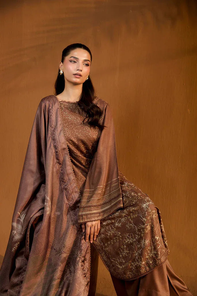 Sobia Nazir | Winter Shawl 25 | Design 1B - Rang-e-Khaas