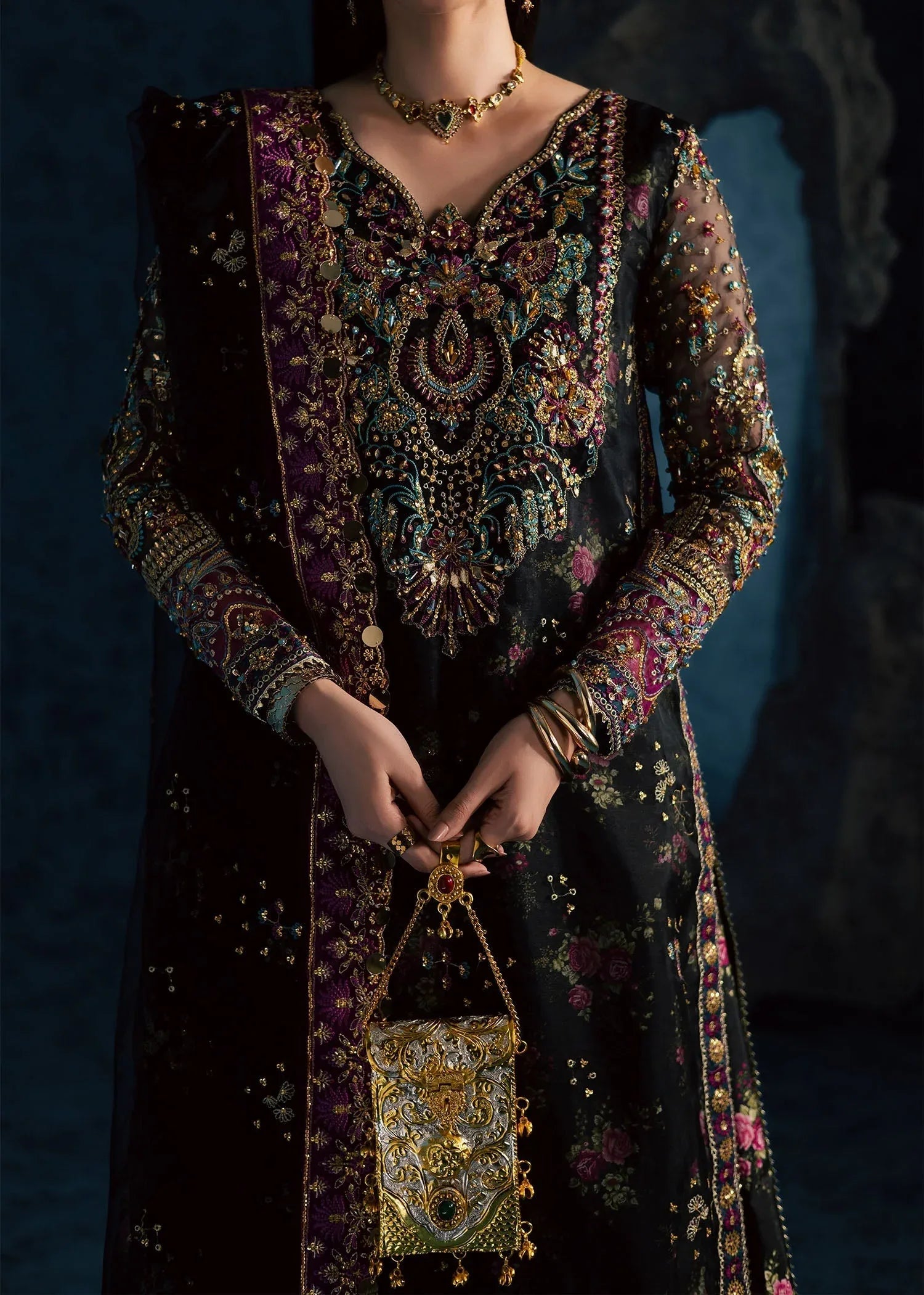 Maria Osama Khan | Lamhay Wedding Festive | MEHTAB - Rang-e-Khaas