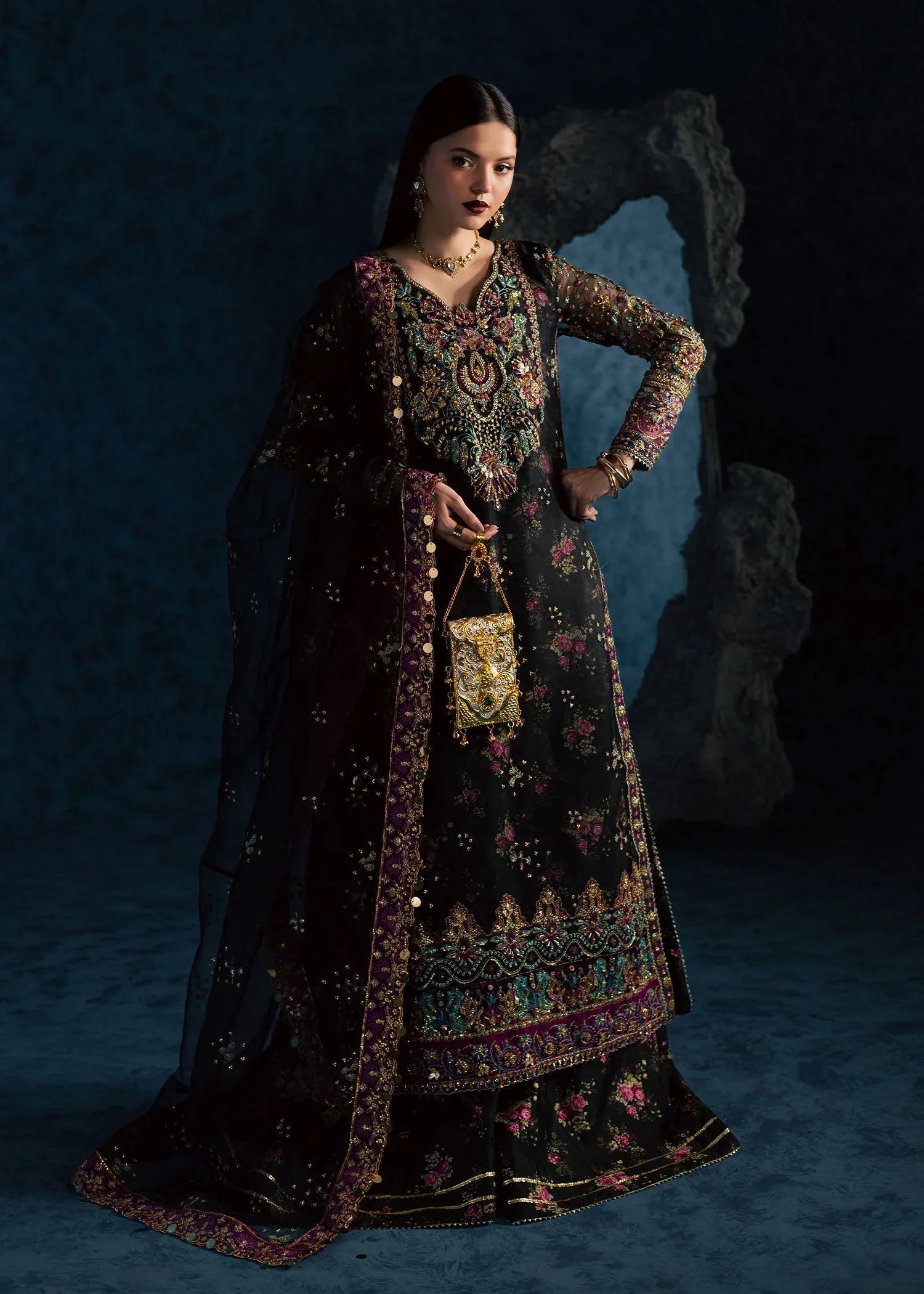 Maria Osama Khan | Lamhay Wedding Festive | MEHTAB - Rang-e-Khaas