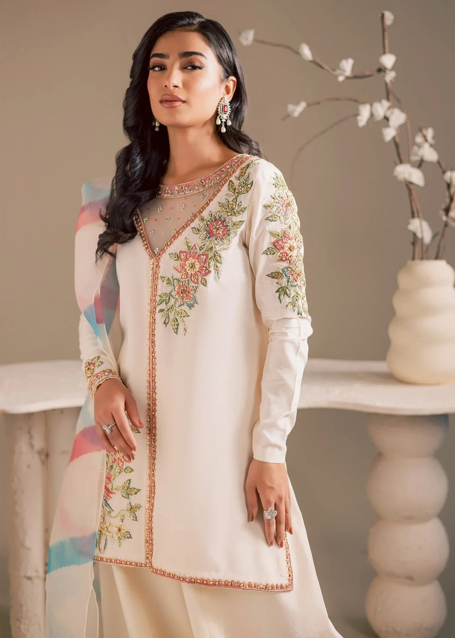 Maria Osama Khan | Noir Bliss Luxury Formals | Pearl Whisper - Rang-e-Khaas