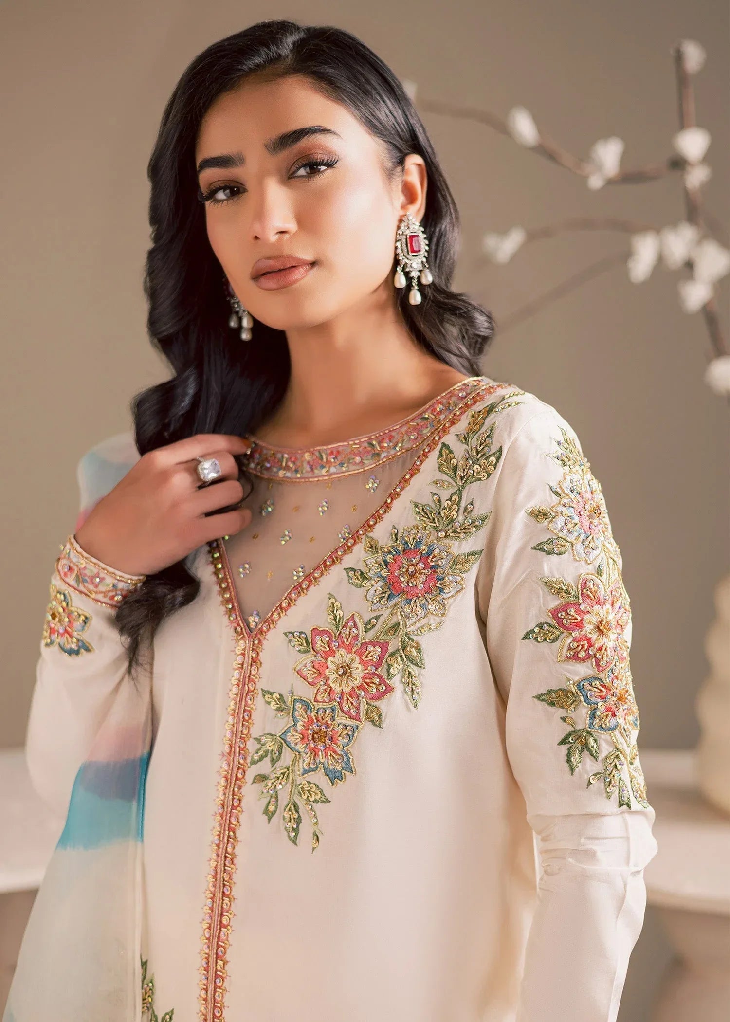Maria Osama Khan | Noir Bliss Luxury Formals | Pearl Whisper - Rang-e-Khaas