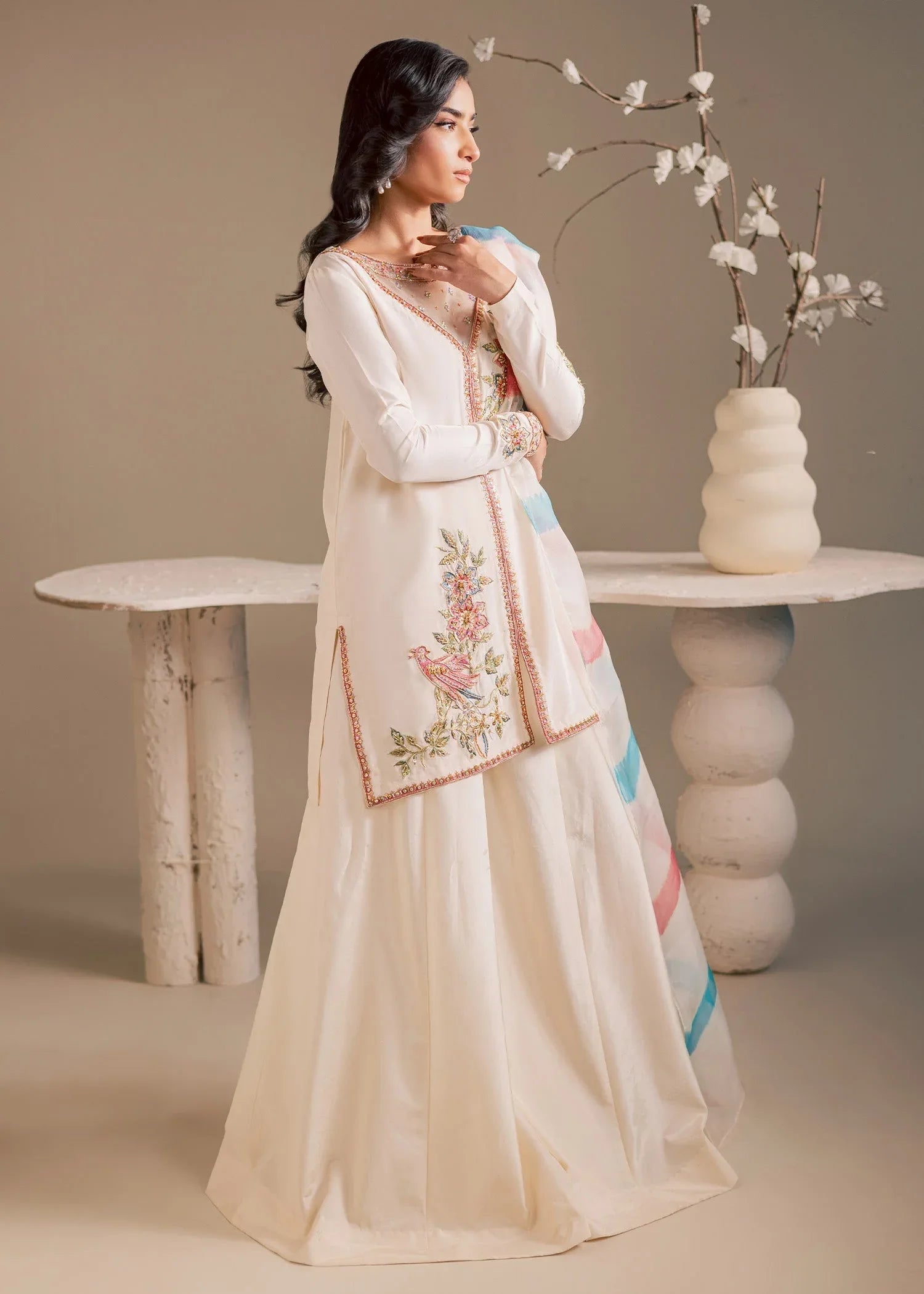 Maria Osama Khan | Noir Bliss Luxury Formals | Pearl Whisper - Rang-e-Khaas