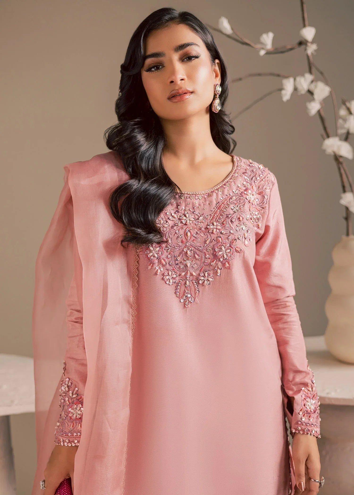 Maria Osama Khan | Noir Bliss Luxury Formals | Blush Dew - Rang-e-Khaas