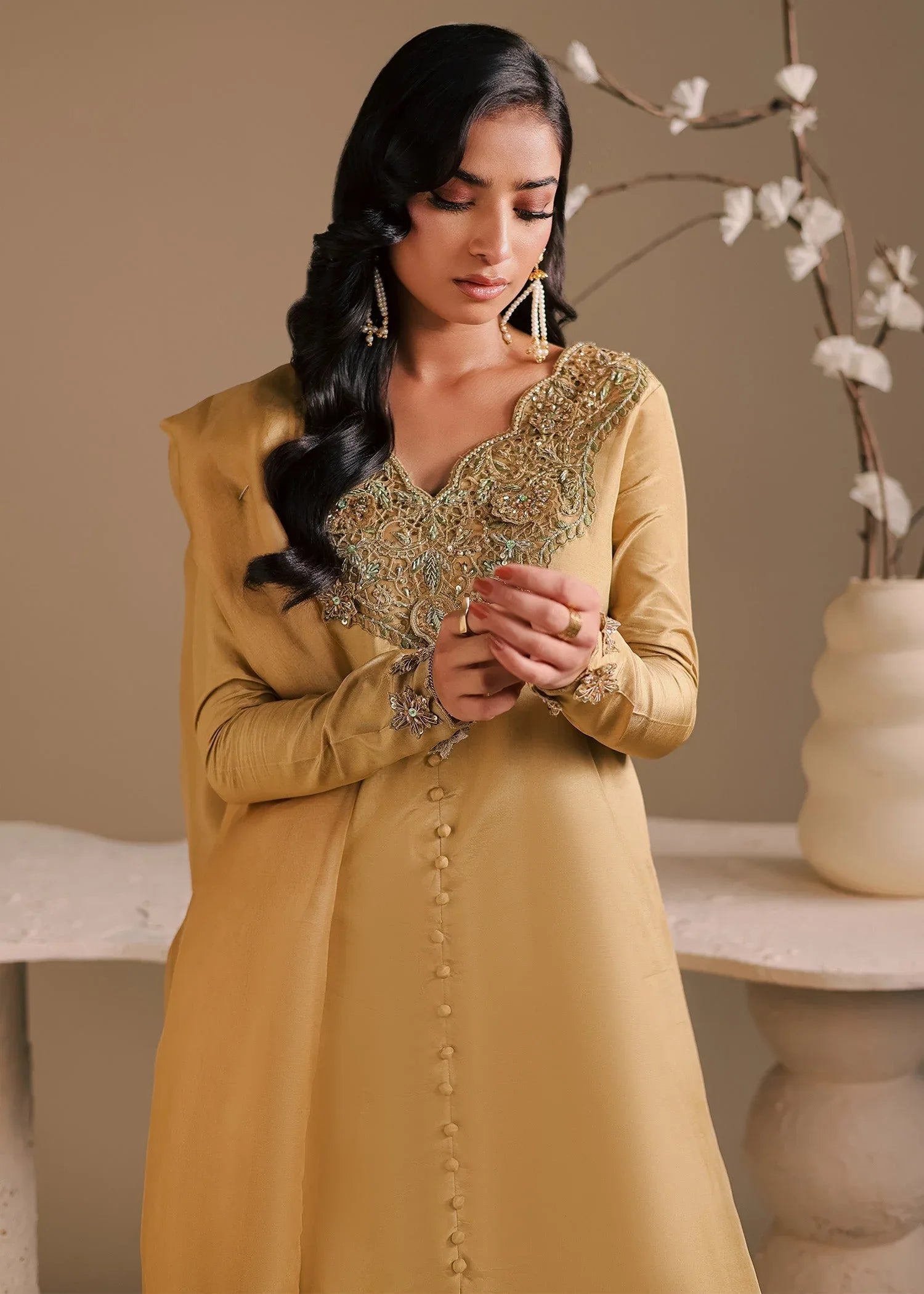 Maria Osama Khan | Noir Bliss Luxury Formals | Golden Ember - Rang-e-Khaas