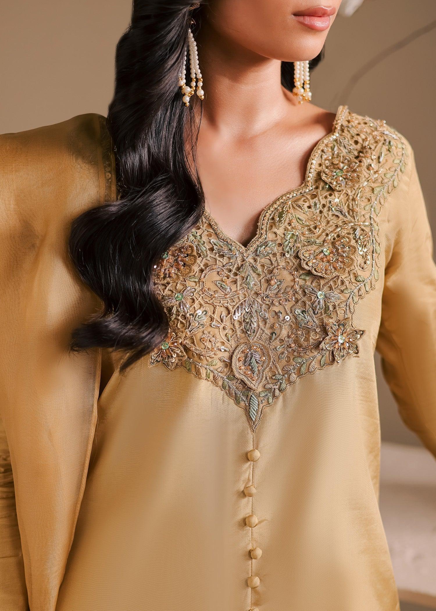 Maria Osama Khan | Noir Bliss Luxury Formals | Golden Ember - Rang-e-Khaas