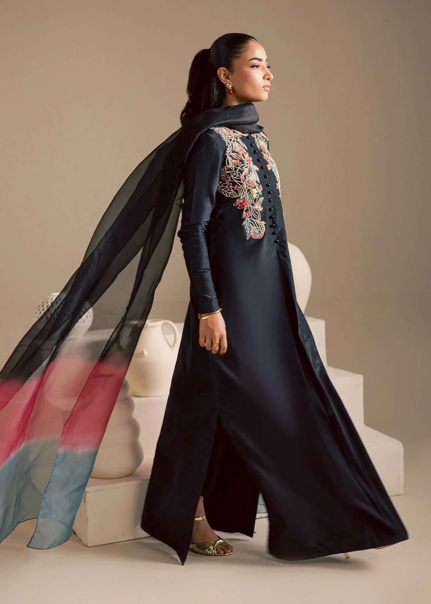Maria Osama Khan | Noir Bliss Luxury Formals | Midnight Noir - Rang-e-Khaas