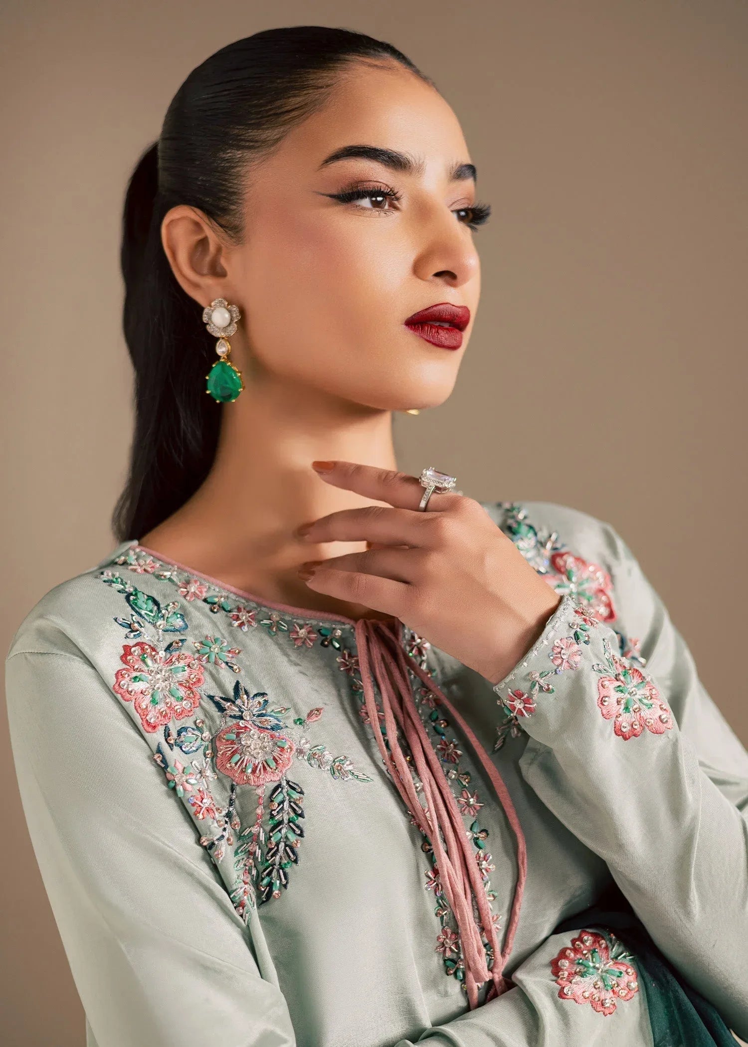 Maria Osama Khan | Noir Bliss Luxury Formals | Ash Mist - Rang-e-Khaas