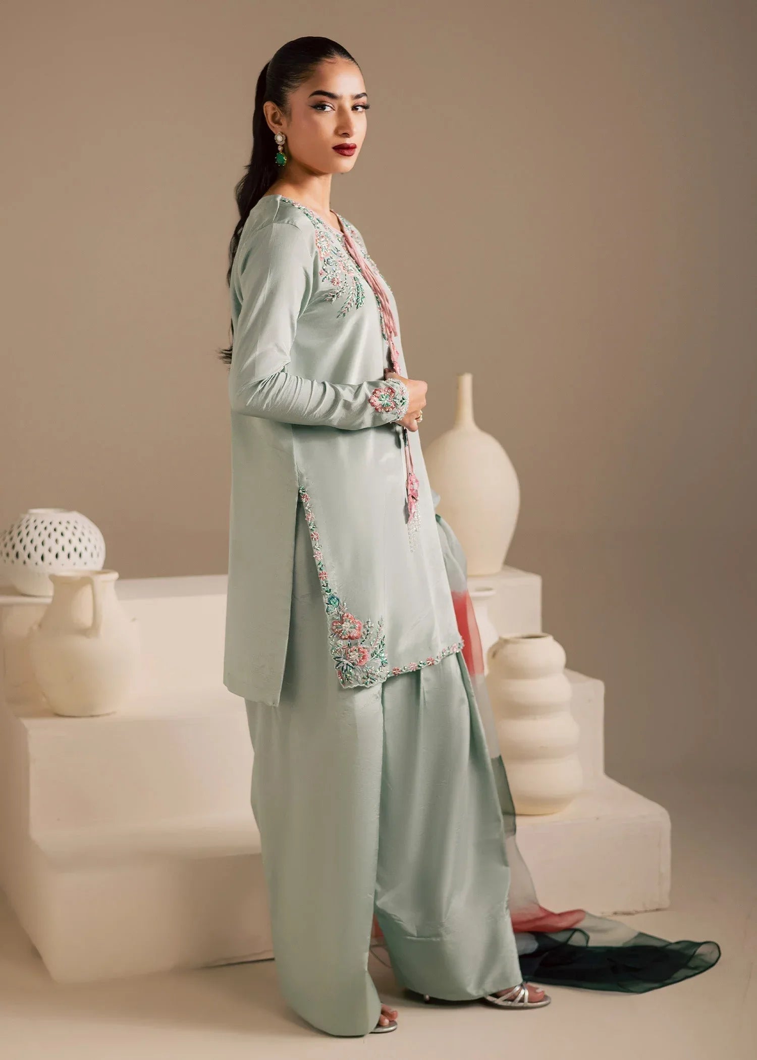 Maria Osama Khan | Noir Bliss Luxury Formals | Ash Mist - Rang-e-Khaas