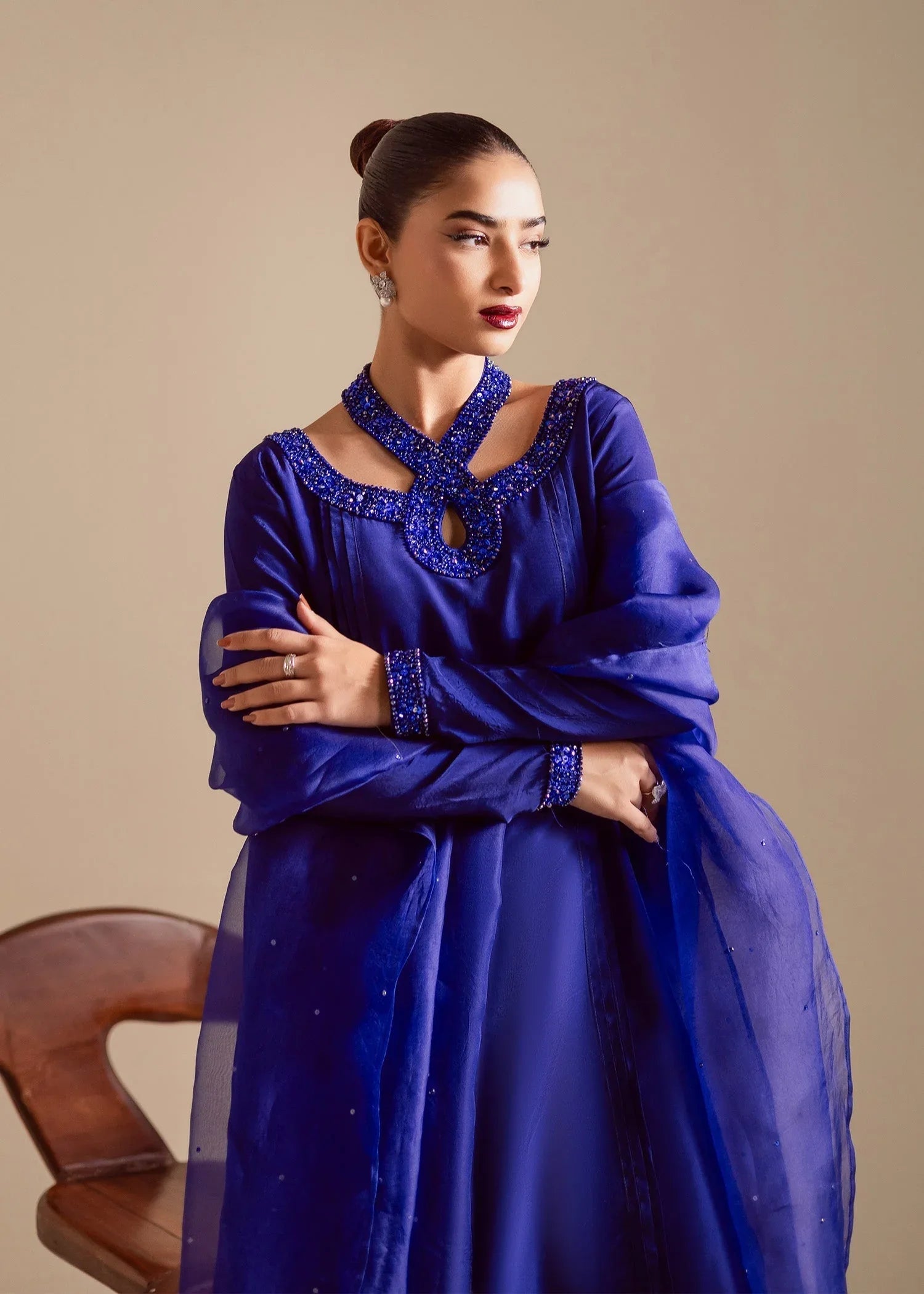 Maria Osama Khan | Noir Bliss Luxury Formals | Majestic Noir - Rang-e-Khaas