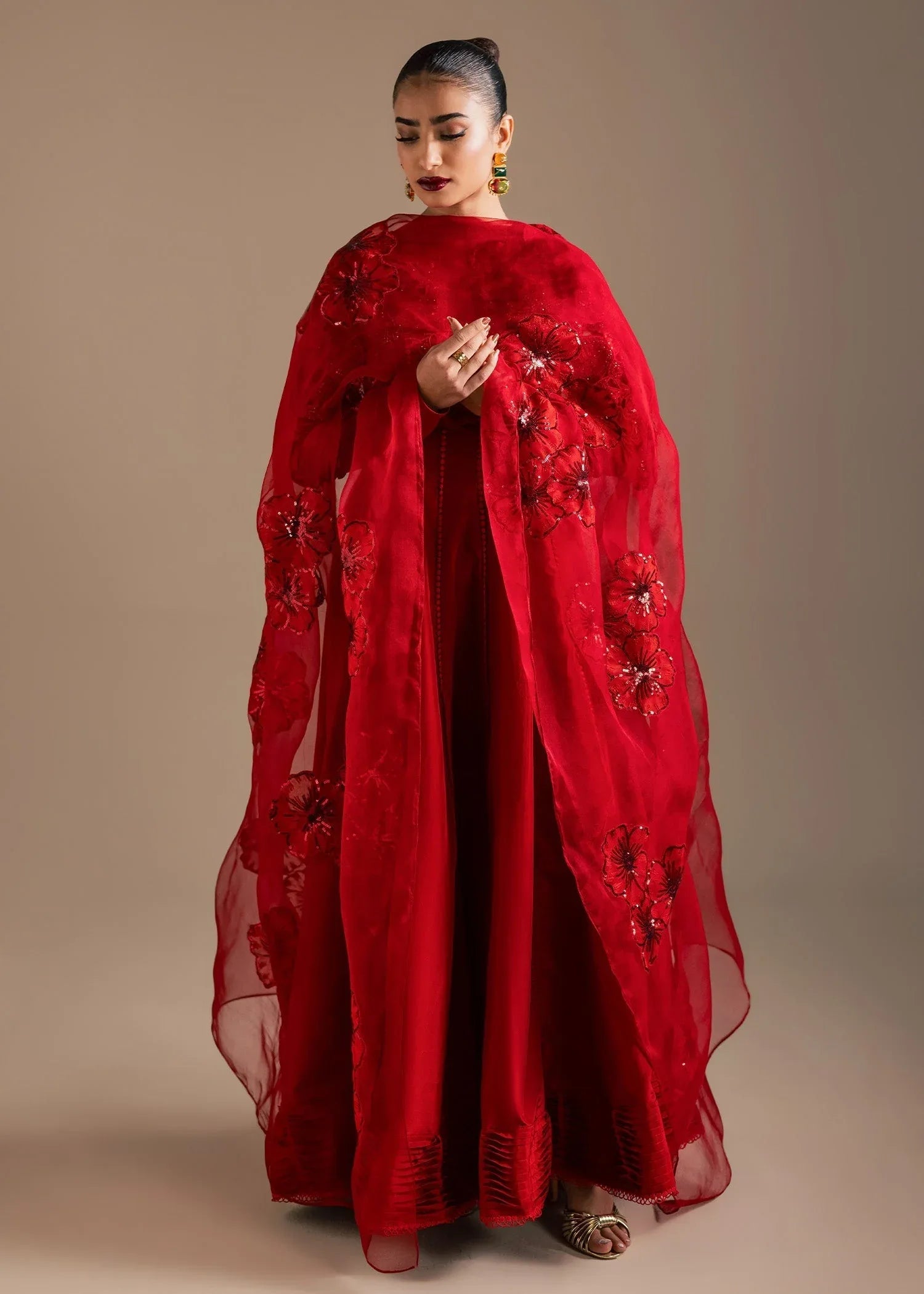 Maria Osama Khan | Noir Bliss Luxury Formals | Scarlet Mirage - Rang-e-Khaas