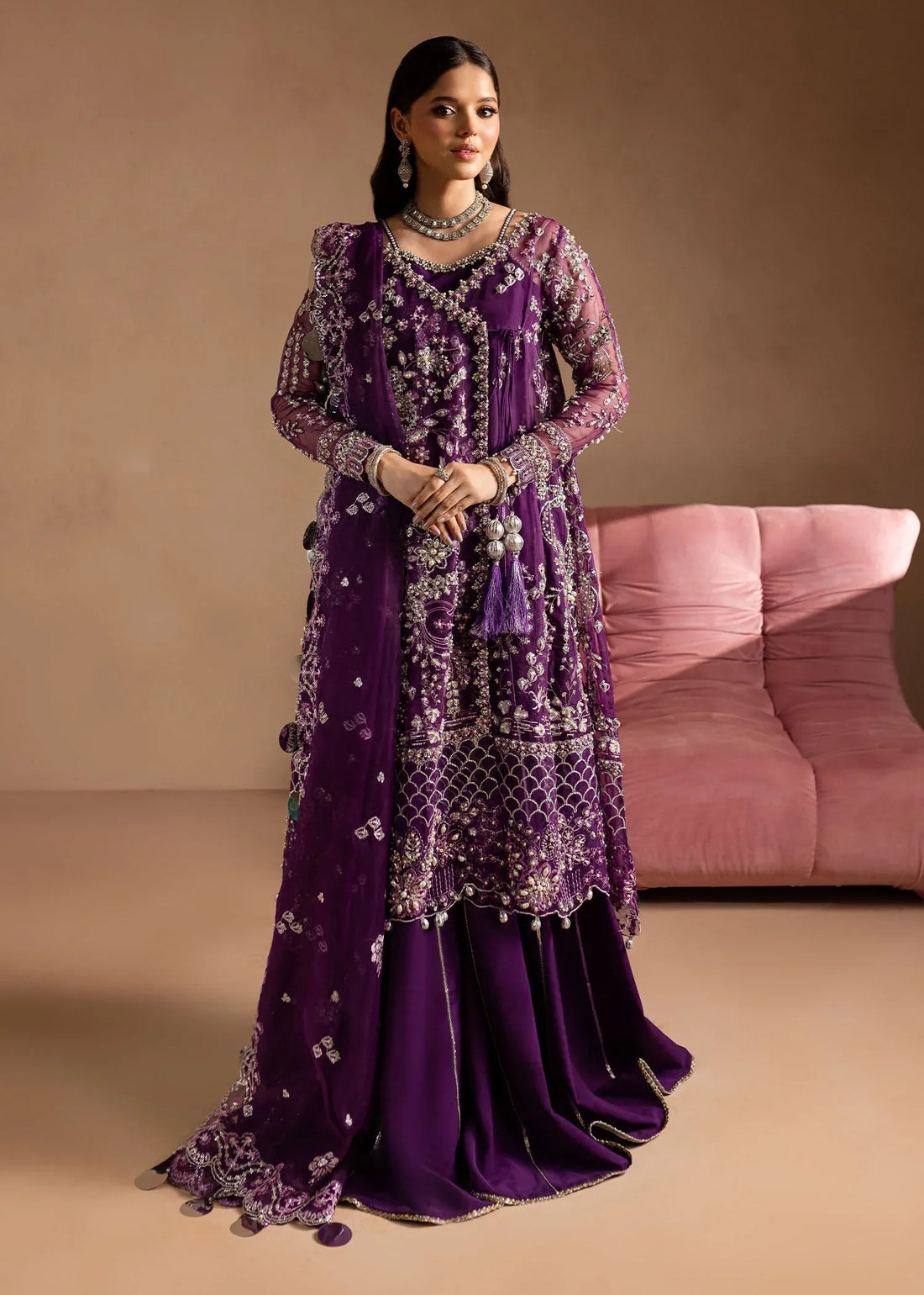 Maria Osama Khan | Lamhay Wedding Festive | Sheesham - Rang-e-Khaas