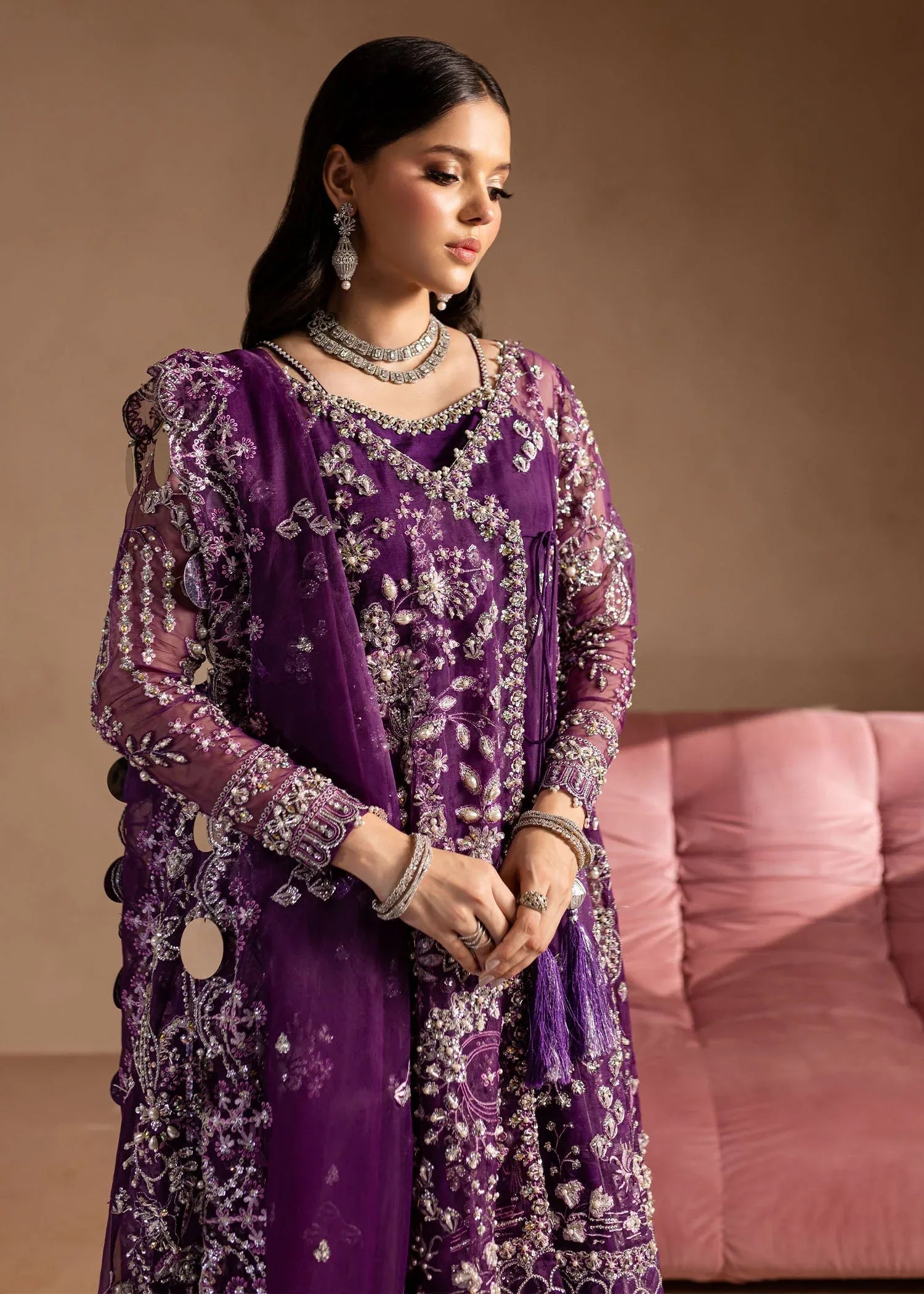 Maria Osama Khan | Lamhay Wedding Festive | Sheesham - Rang-e-Khaas