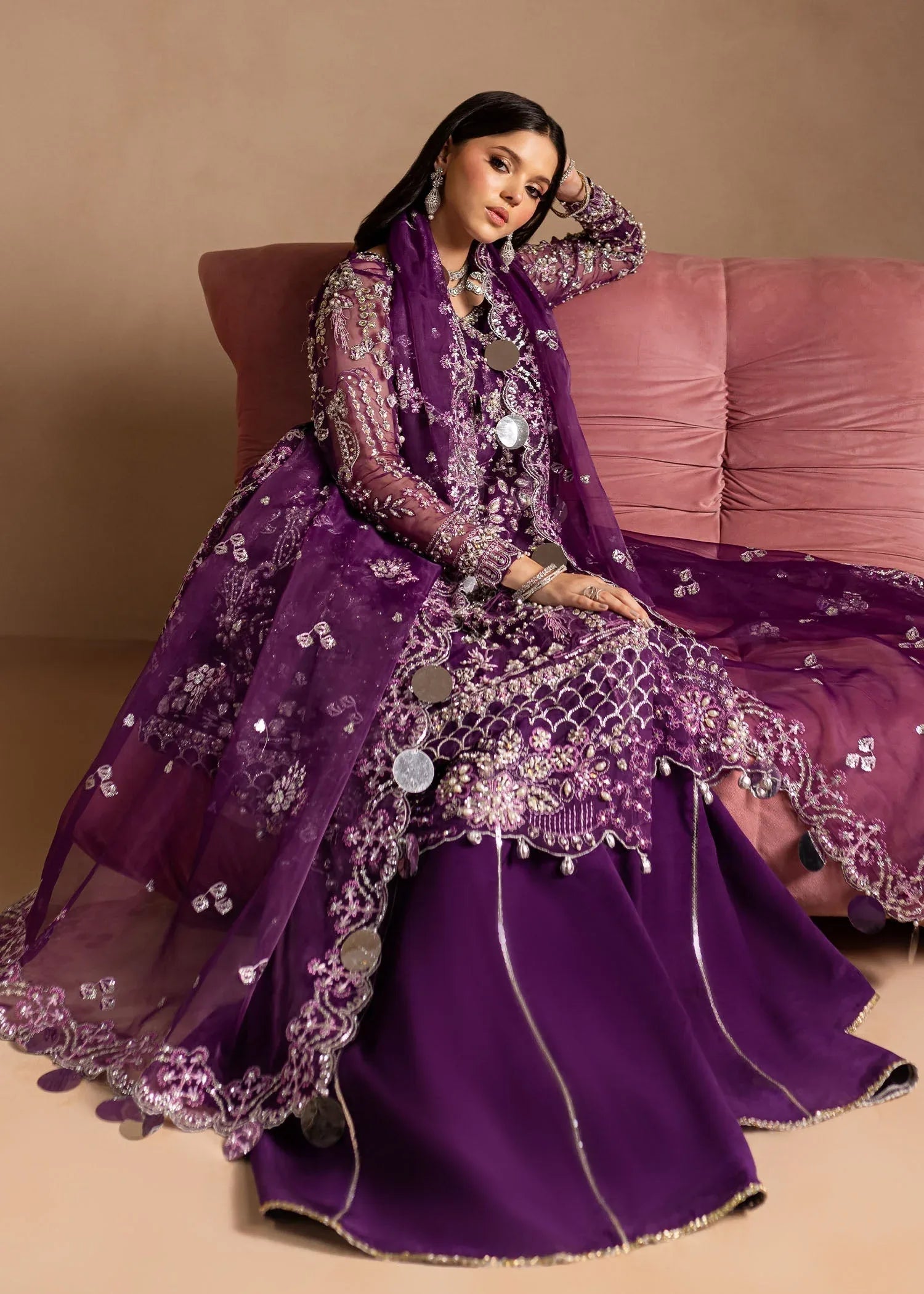 Maria Osama Khan | Lamhay Wedding Festive | Sheesham - Rang-e-Khaas