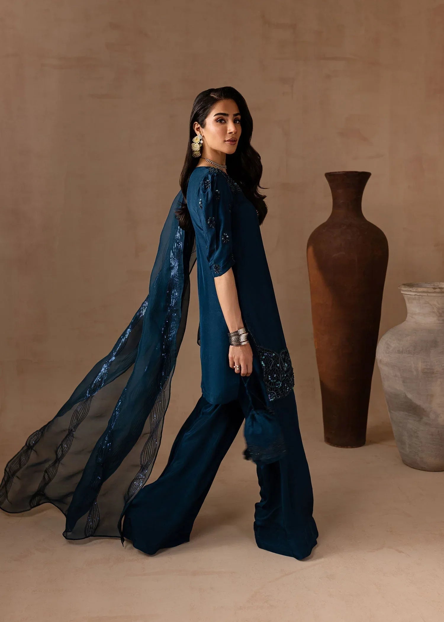 Maria Osama Khan | Noir Bliss Luxury Formals | Royal Sapphire - Rang-e-Khaas