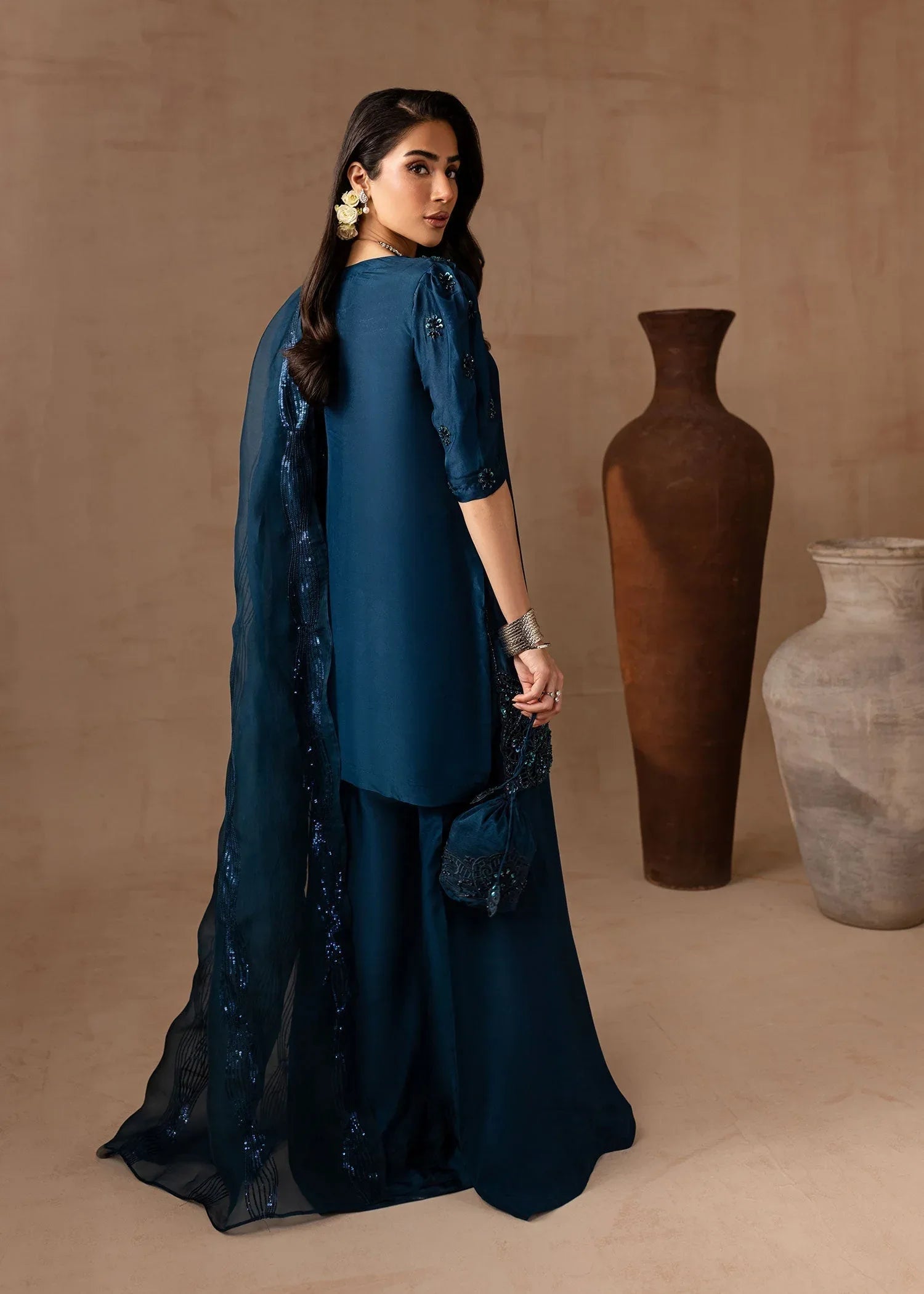 Maria Osama Khan | Noir Bliss Luxury Formals | Royal Sapphire - Rang-e-Khaas
