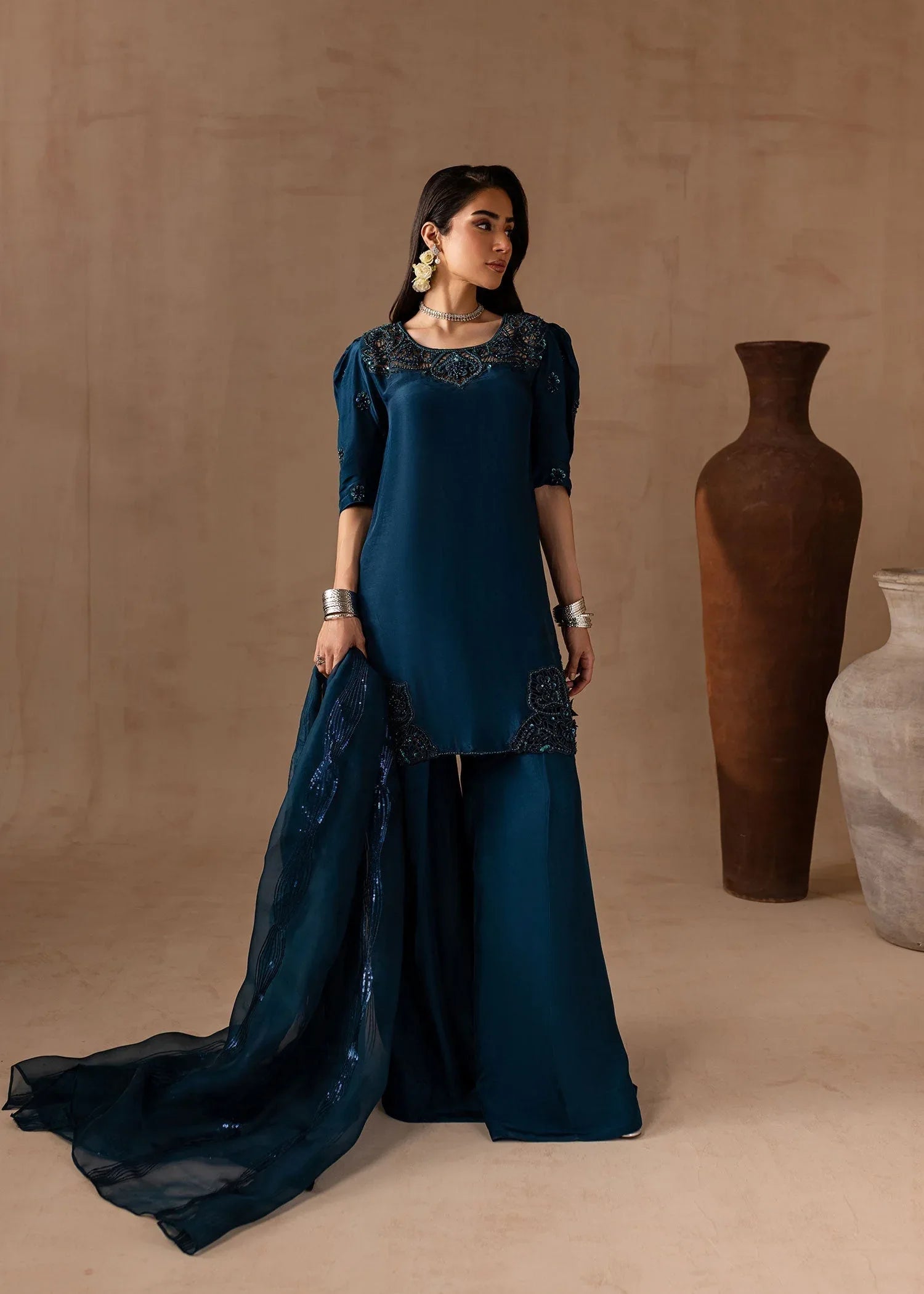 Maria Osama Khan | Noir Bliss Luxury Formals | Royal Sapphire - Rang-e-Khaas