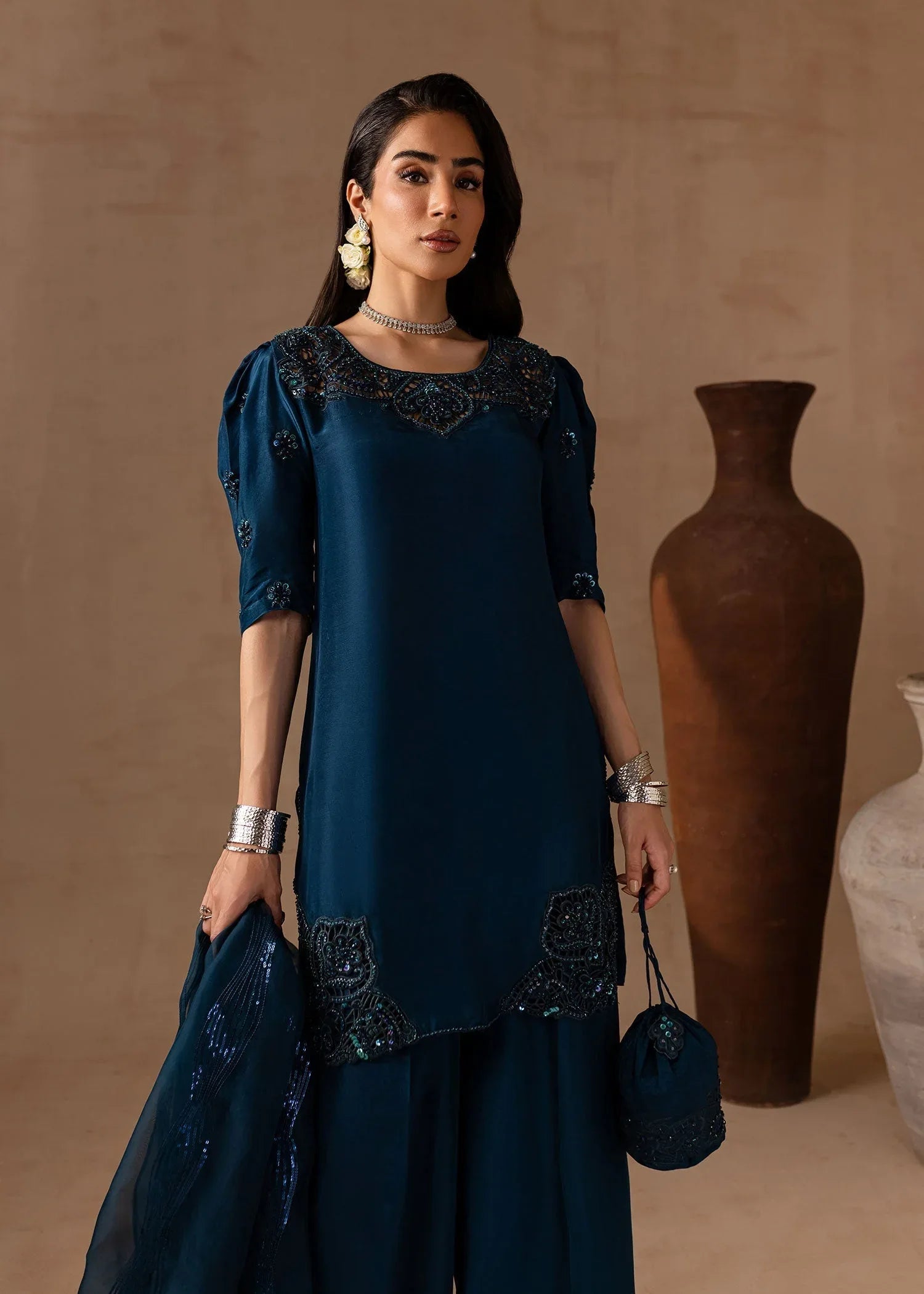 Maria Osama Khan | Noir Bliss Luxury Formals | Royal Sapphire - Rang-e-Khaas
