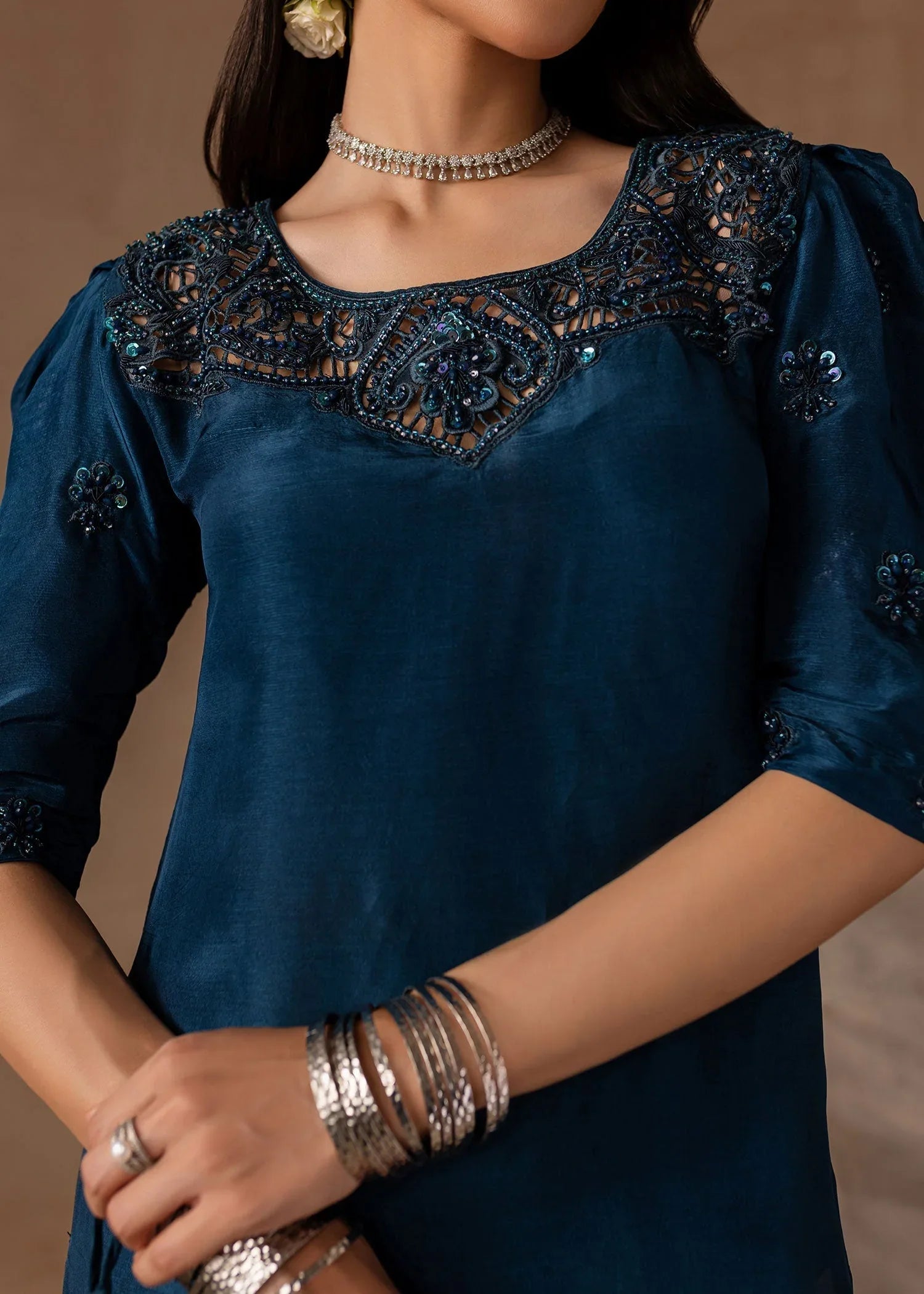 Maria Osama Khan | Noir Bliss Luxury Formals | Royal Sapphire - Rang-e-Khaas