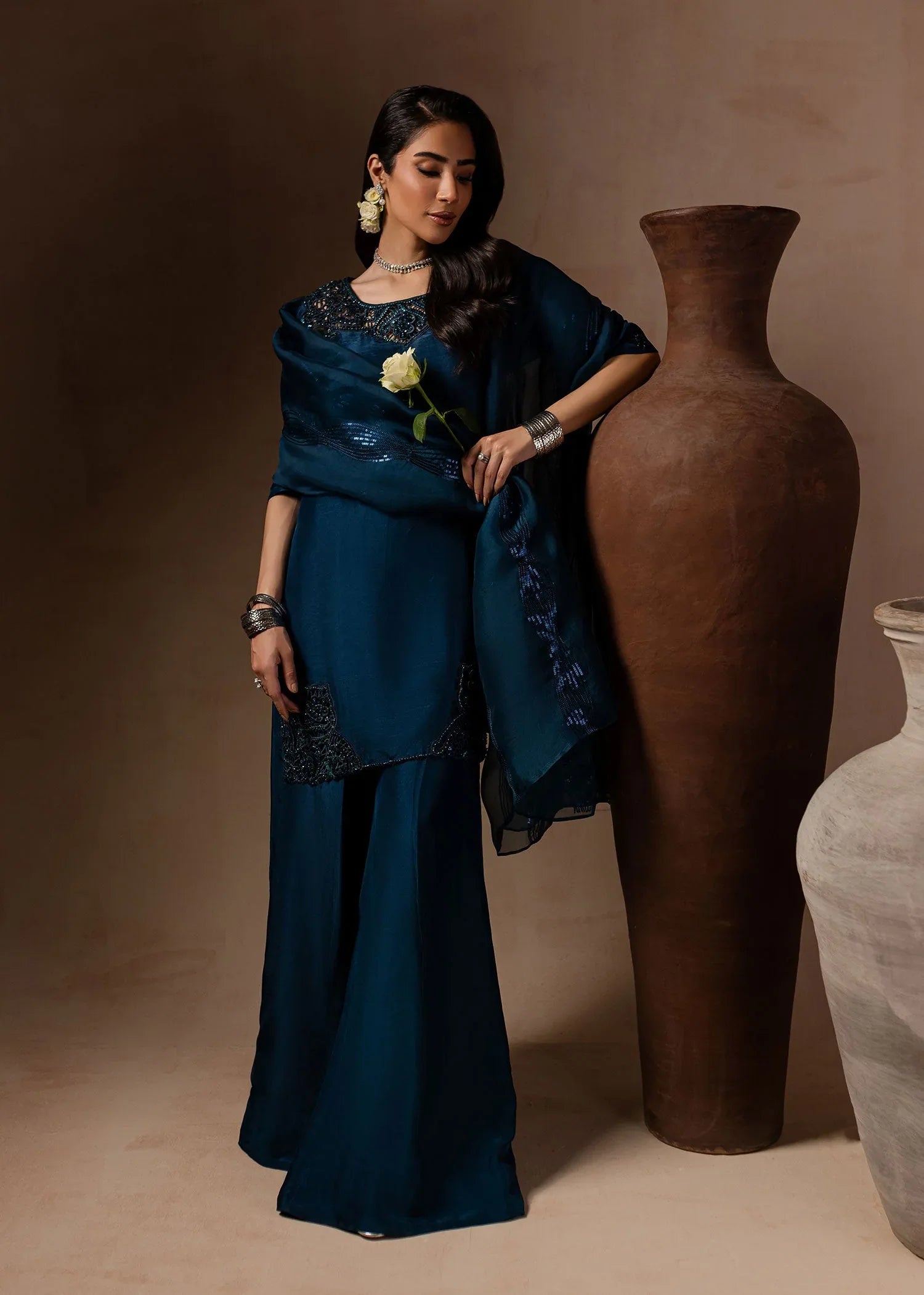 Maria Osama Khan | Noir Bliss Luxury Formals | Royal Sapphire - Rang-e-Khaas