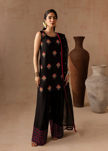 Maria Osama Khan | Noir Bliss Luxury Formals | Charcoal Charm - Rang-e-Khaas