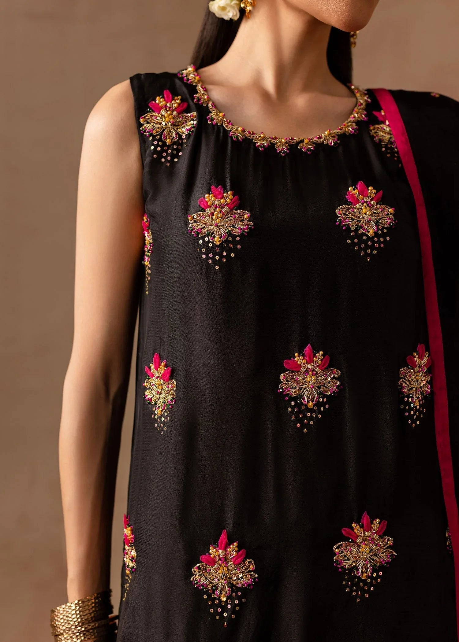 Maria Osama Khan | Noir Bliss Luxury Formals | Charcoal Charm - Rang-e-Khaas