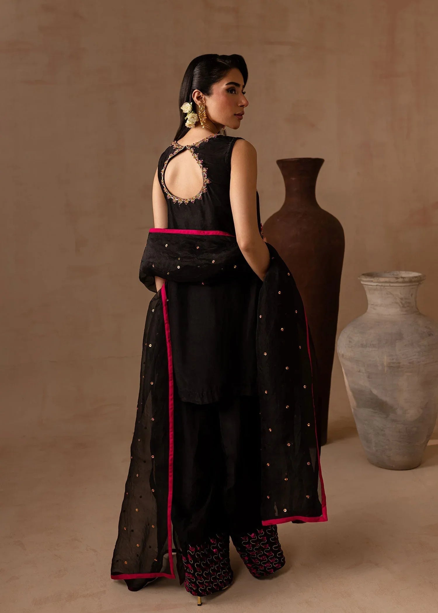 Maria Osama Khan | Noir Bliss Luxury Formals | Charcoal Charm - Rang-e-Khaas