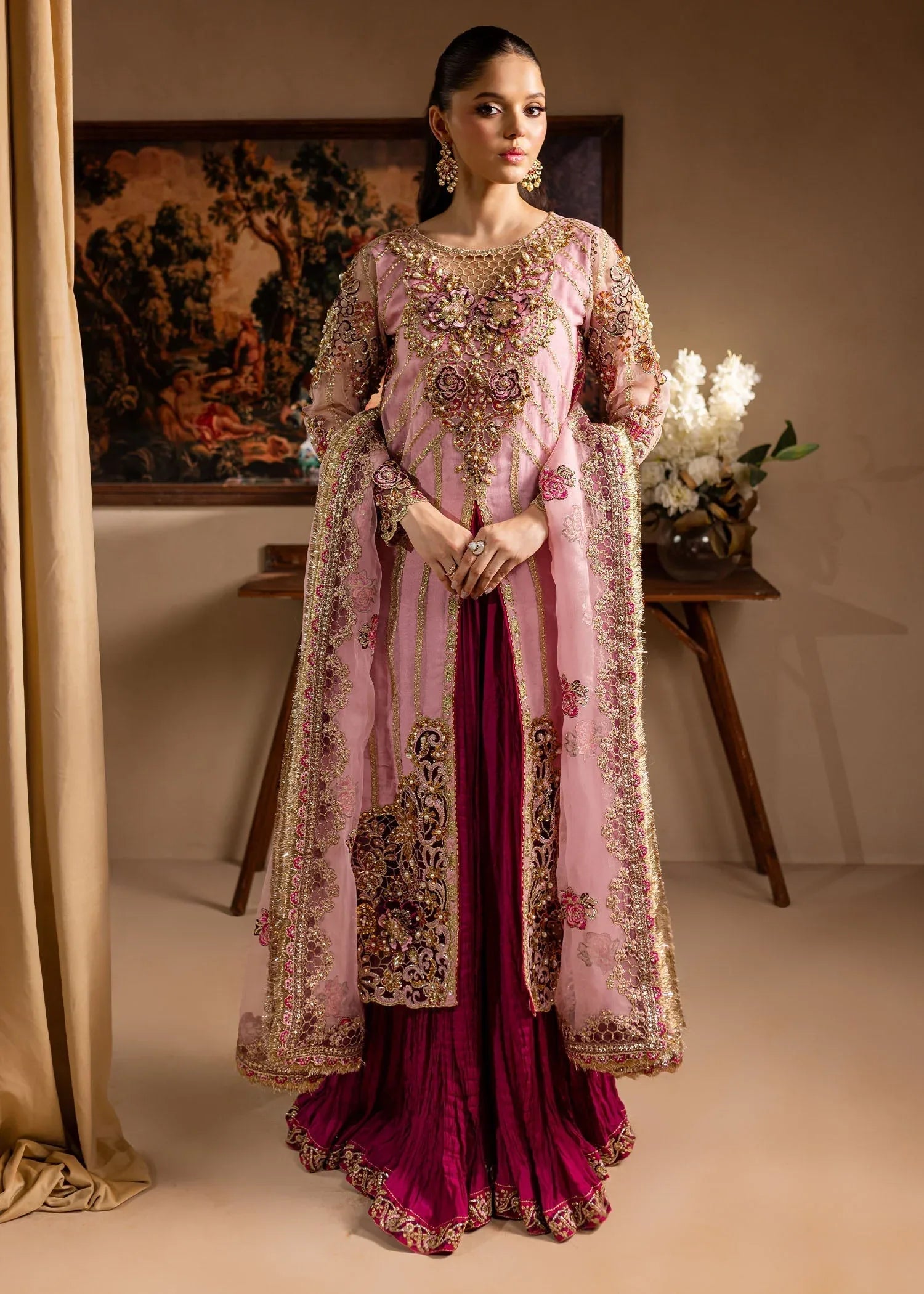 Maria Osama Khan | Lamhay Wedding Festive | Zarmina - Rang-e-Khaas