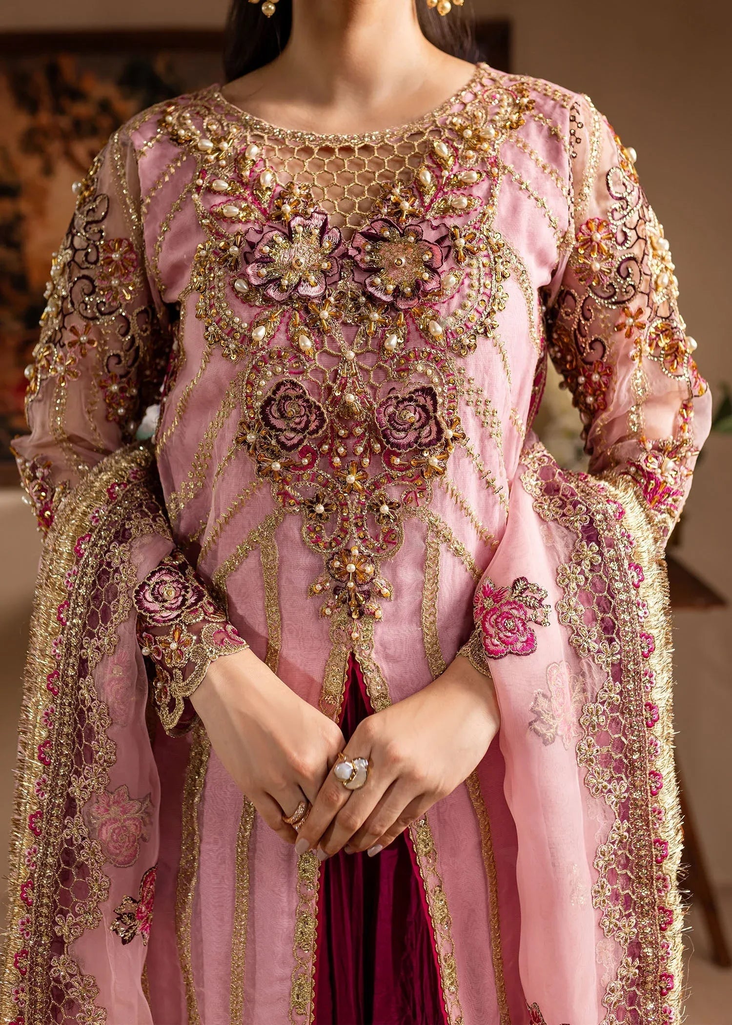 Maria Osama Khan | Lamhay Wedding Festive | Zarmina - Rang-e-Khaas