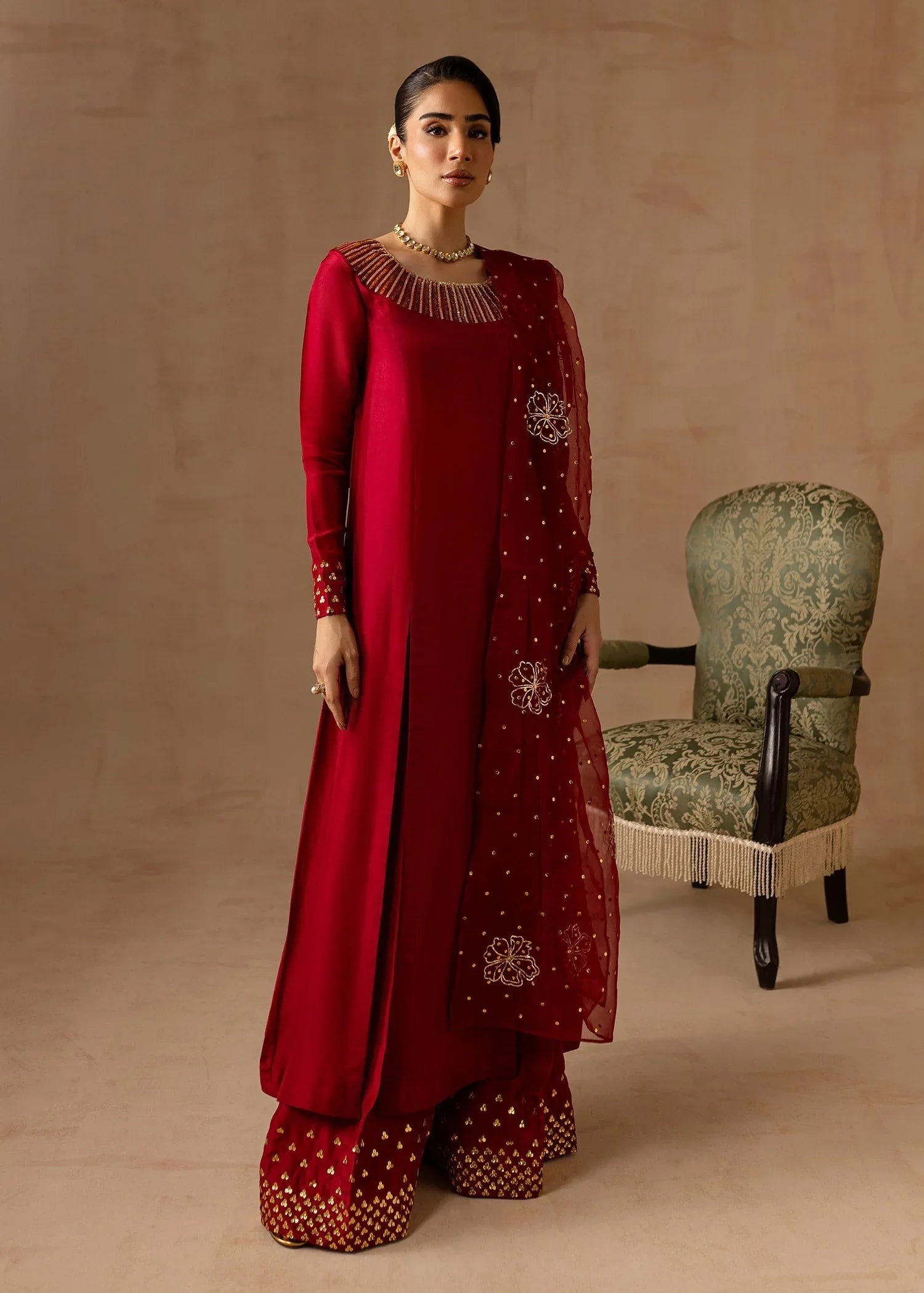 Maria Osama Khan | Noir Bliss Luxury Formals | Ruby - Rang-e-Khaas