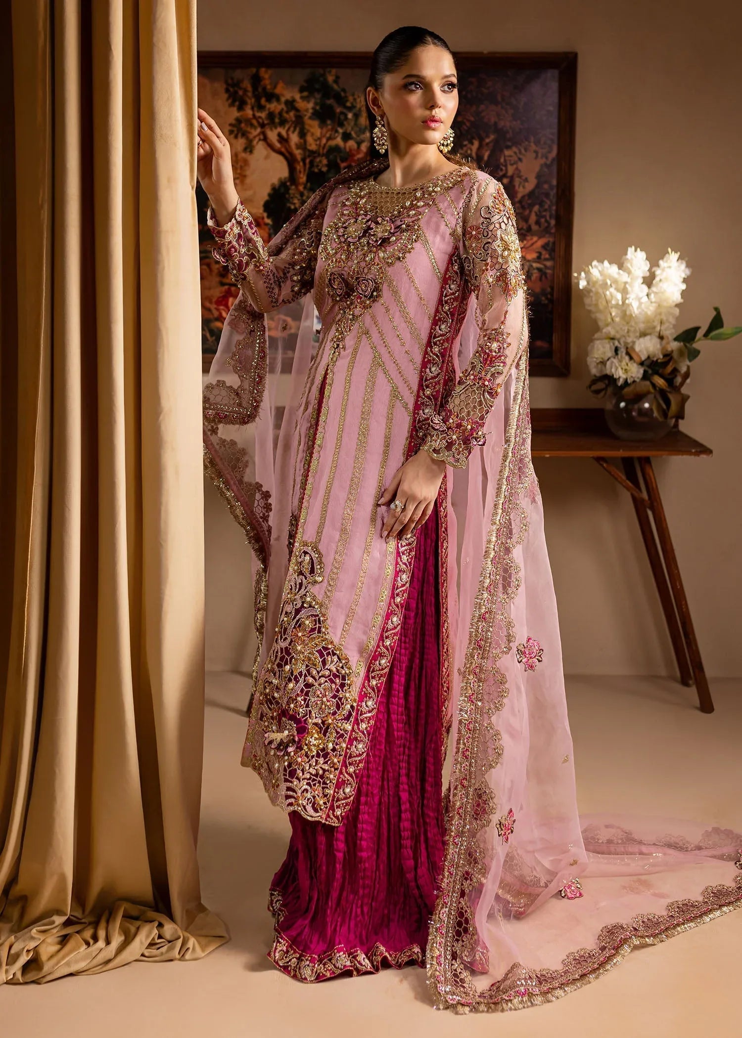 Maria Osama Khan | Lamhay Wedding Festive | Zarmina - Rang-e-Khaas