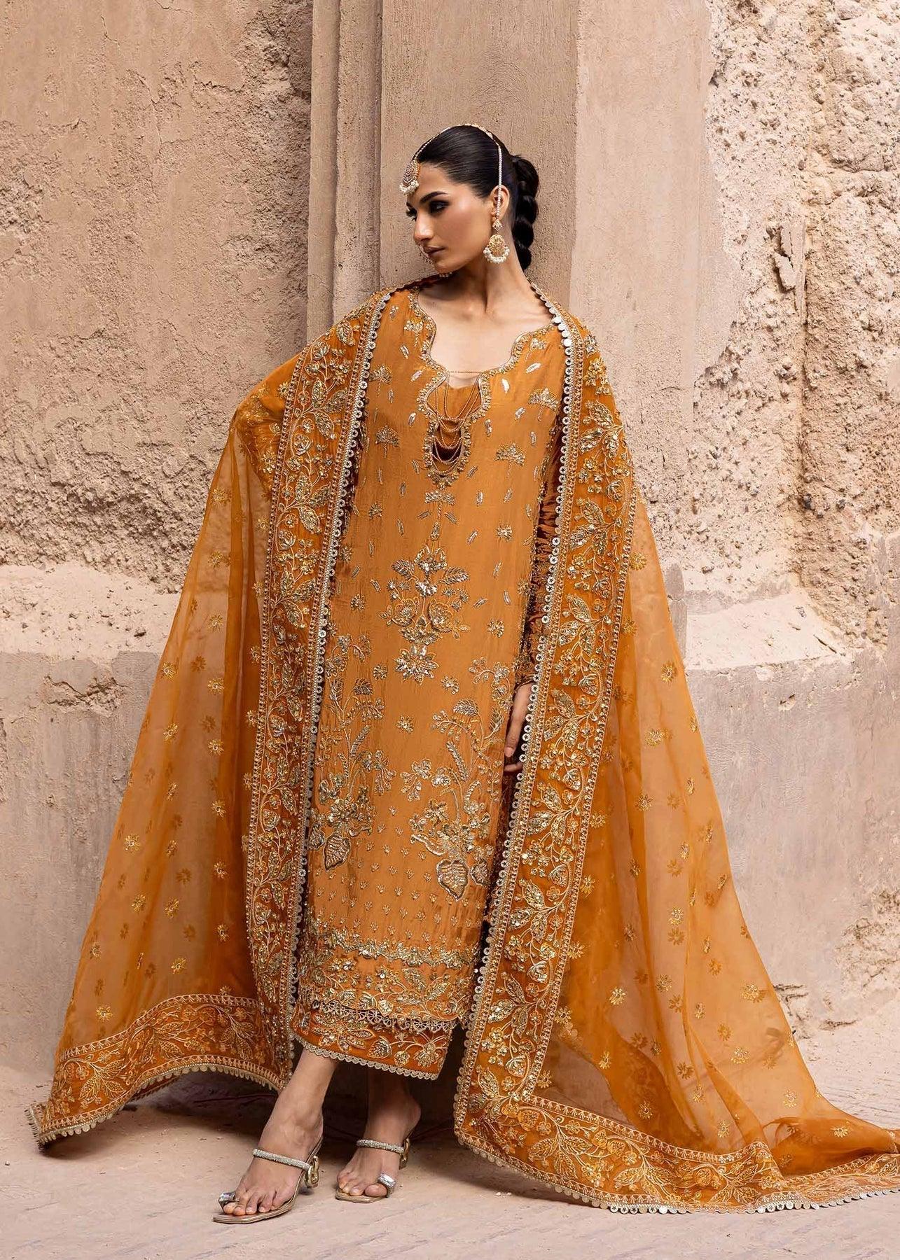 Akbar Aslam | Dastaan Luxury Formals | Zarmisha - Rang-e-Khaas