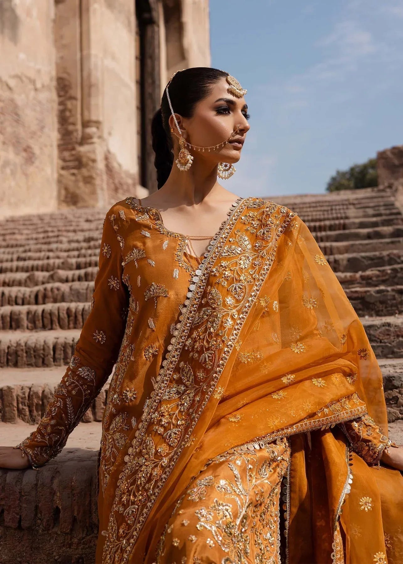 Akbar Aslam | Dastaan Luxury Formals | Zarmisha - Rang-e-Khaas