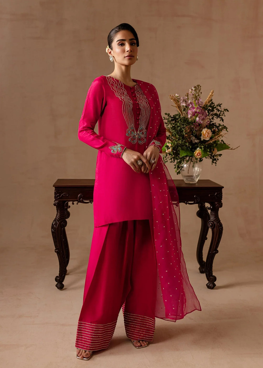Maria Osama Khan | Noir Bliss Luxury Formals | Peony - Rang-e-Khaas