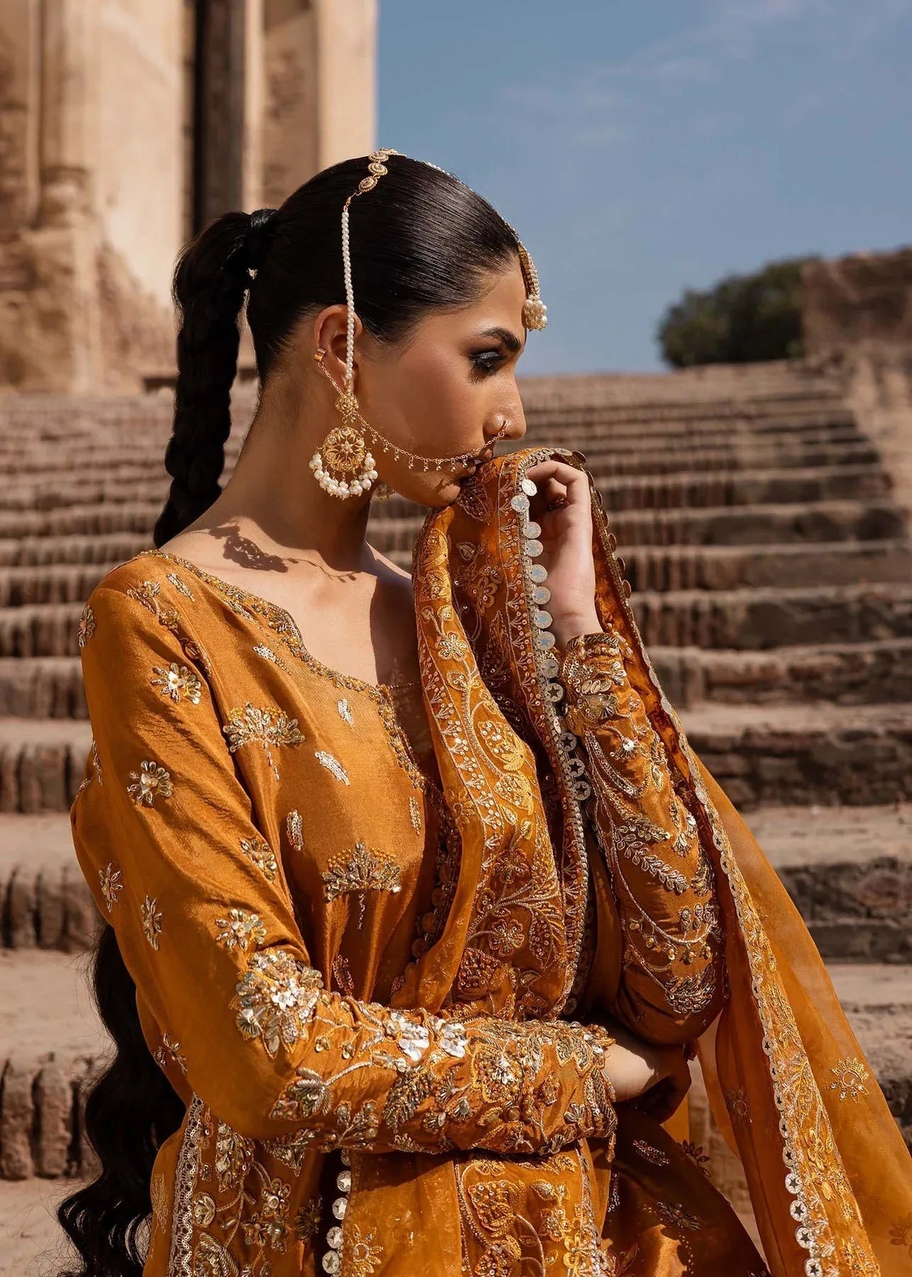 Akbar Aslam | Dastaan Luxury Formals | Zarmisha - Rang-e-Khaas