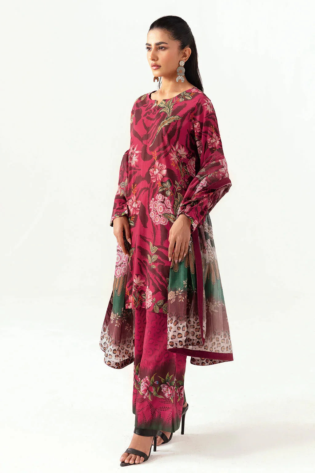 Ramsha | Pinted Lawn | RP-102 - Rang-e-Khaas